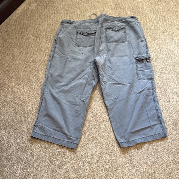 Gray Cargo Capris - Picture 2 of 3
